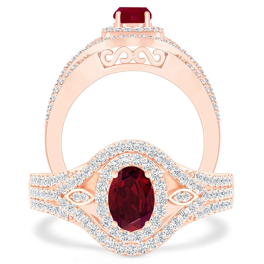 Rose Gold - Garnet