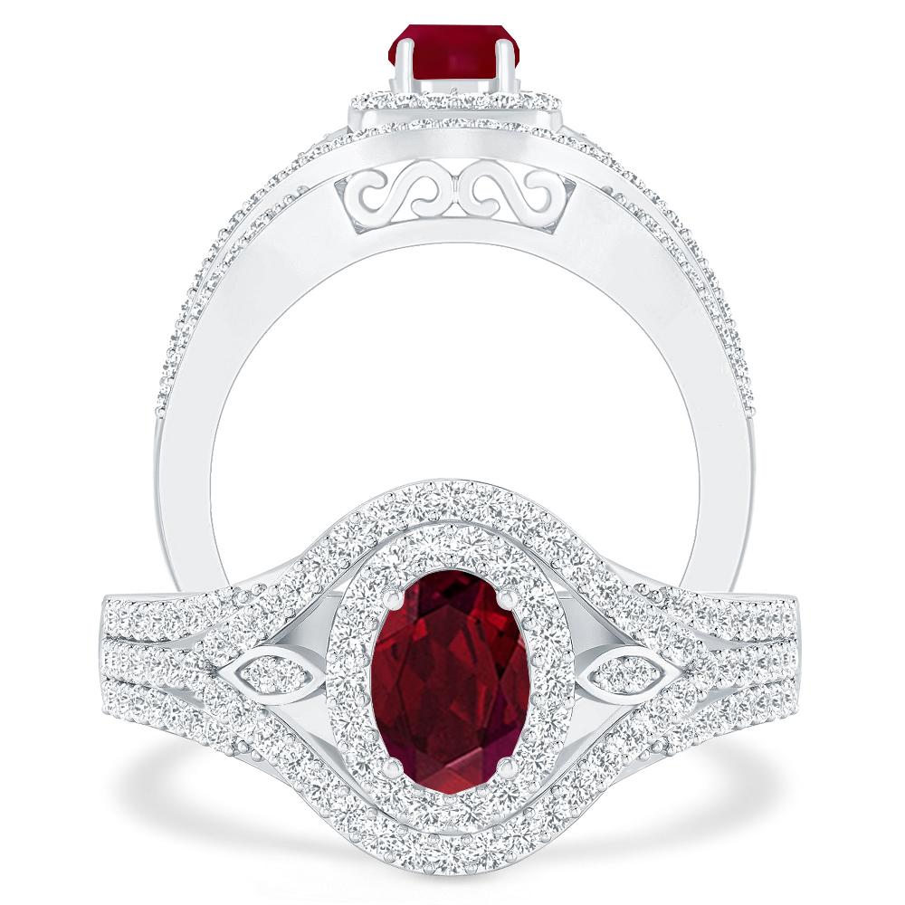 White Gold - Garnet