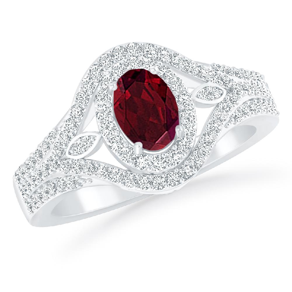 White Gold - Garnet