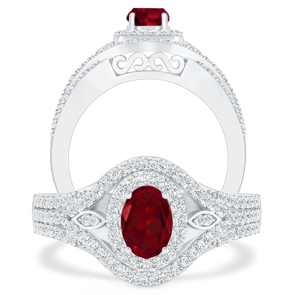 White Gold - Garnet