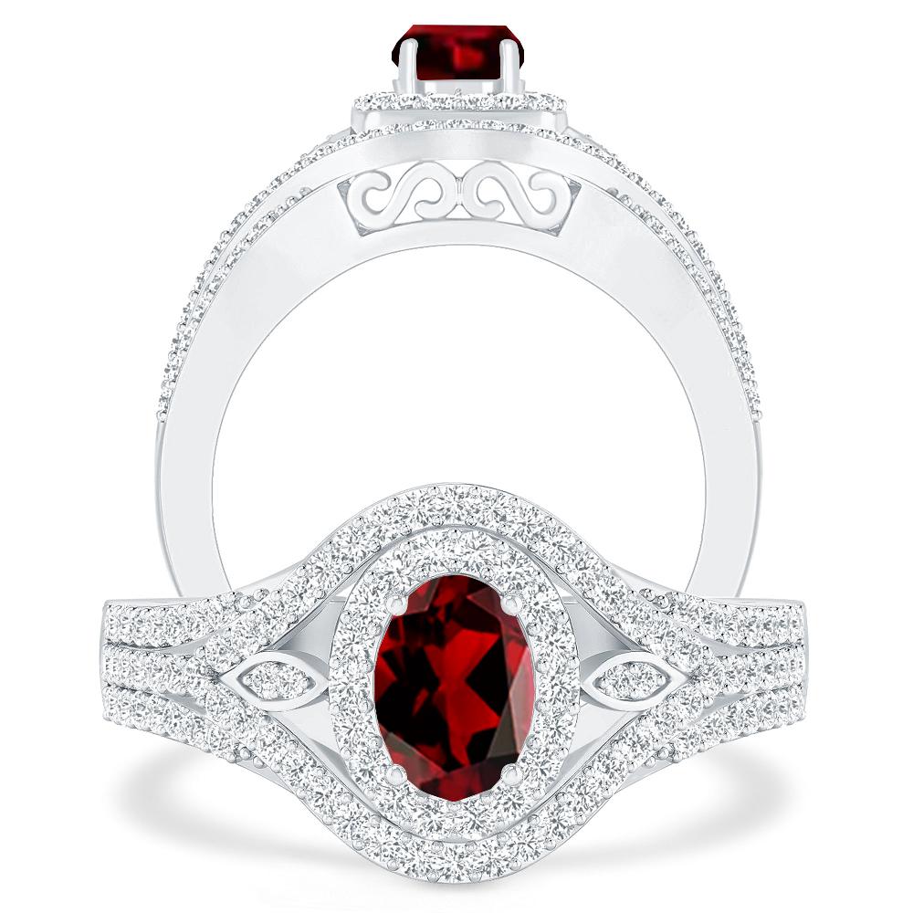 White Gold - Garnet
