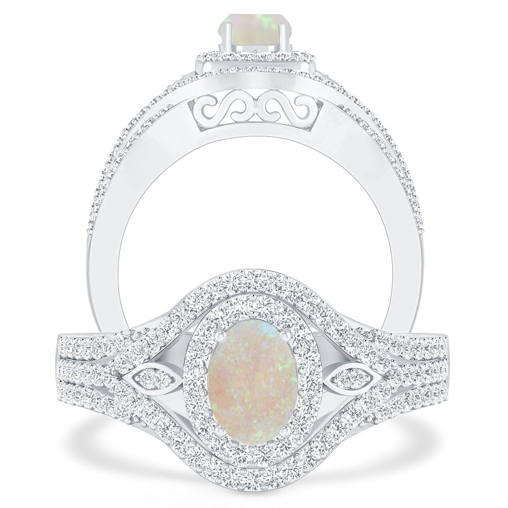 White Gold - Opal