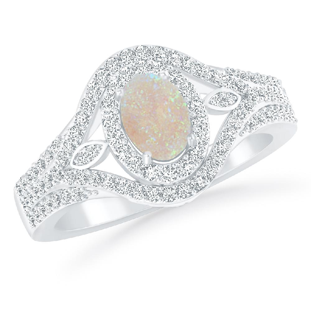 White Gold - Opal
