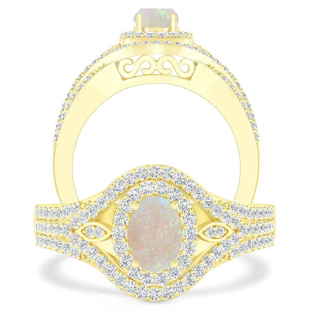 Yellow Gold - Opal