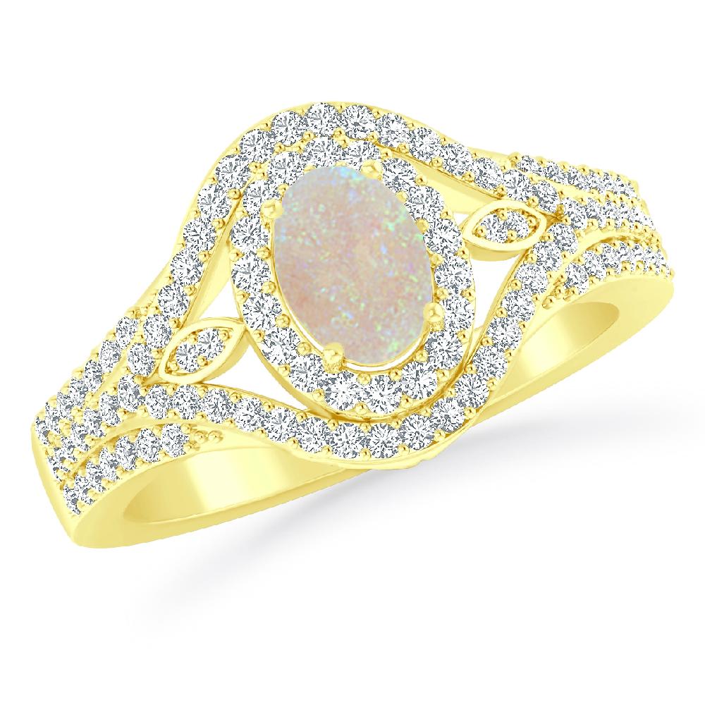 Yellow Gold - Opal