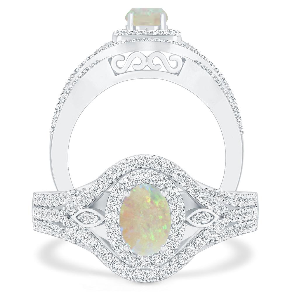 White Gold - Opal