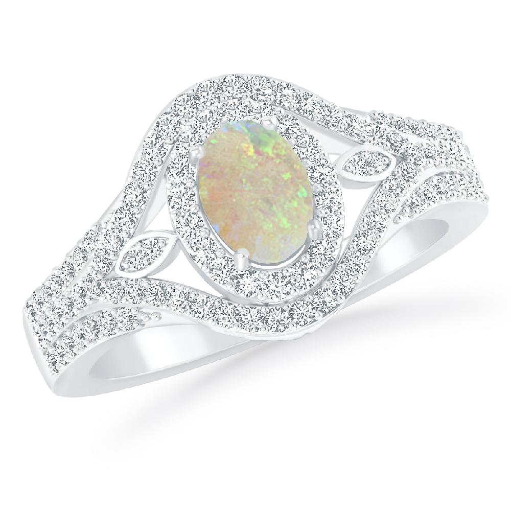 White Gold - Opal