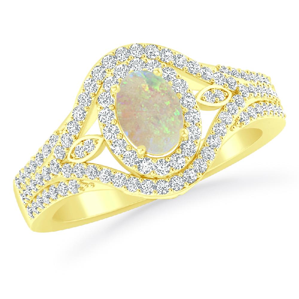 Yellow Gold - Opal