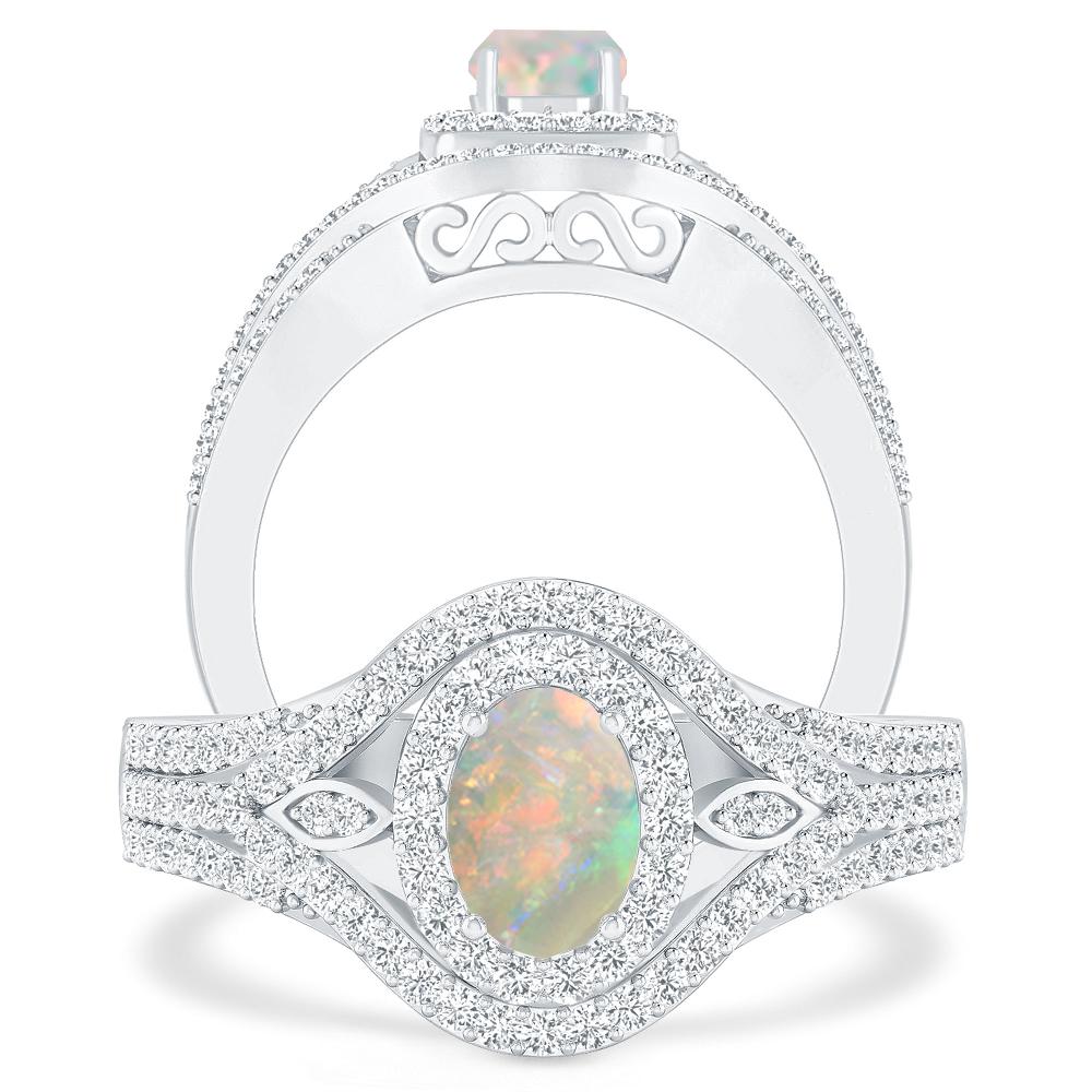 White Gold - Opal