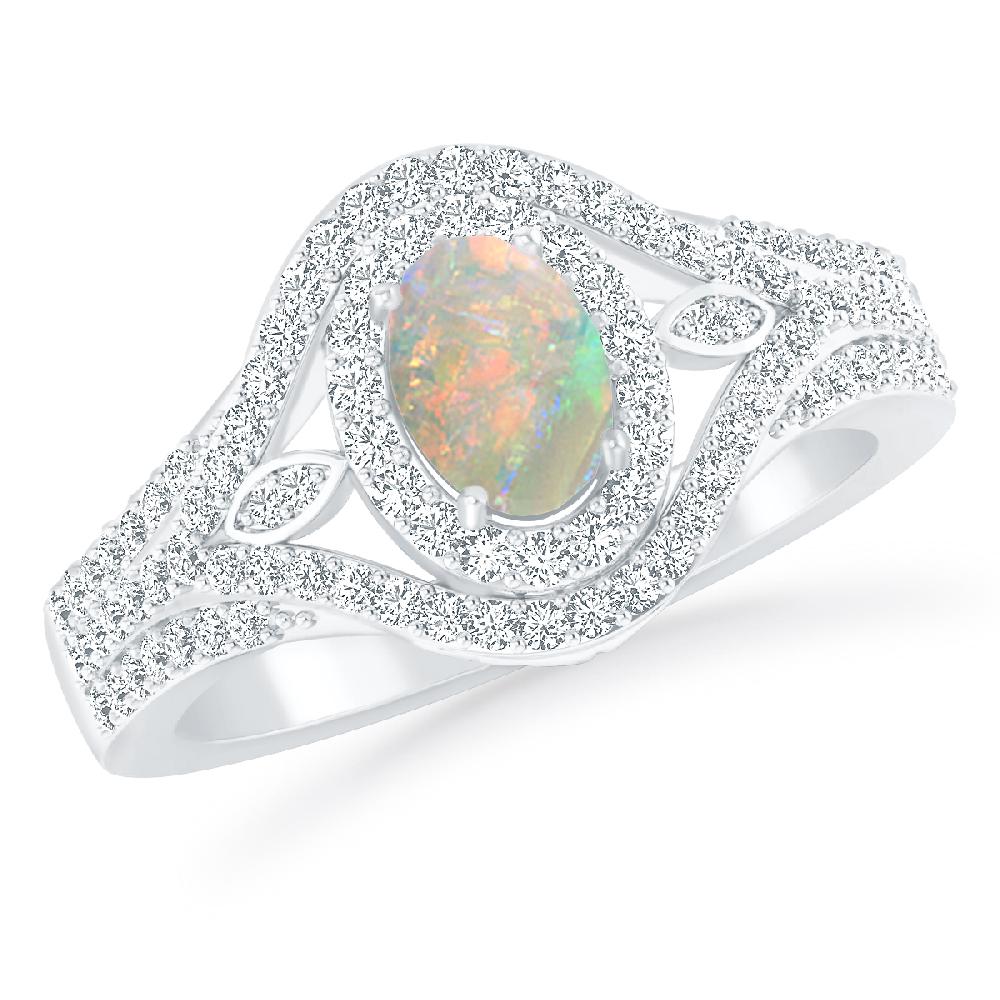 White Gold - Opal