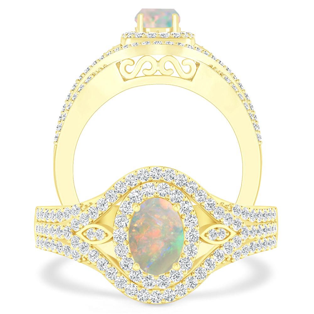 Yellow Gold - Opal
