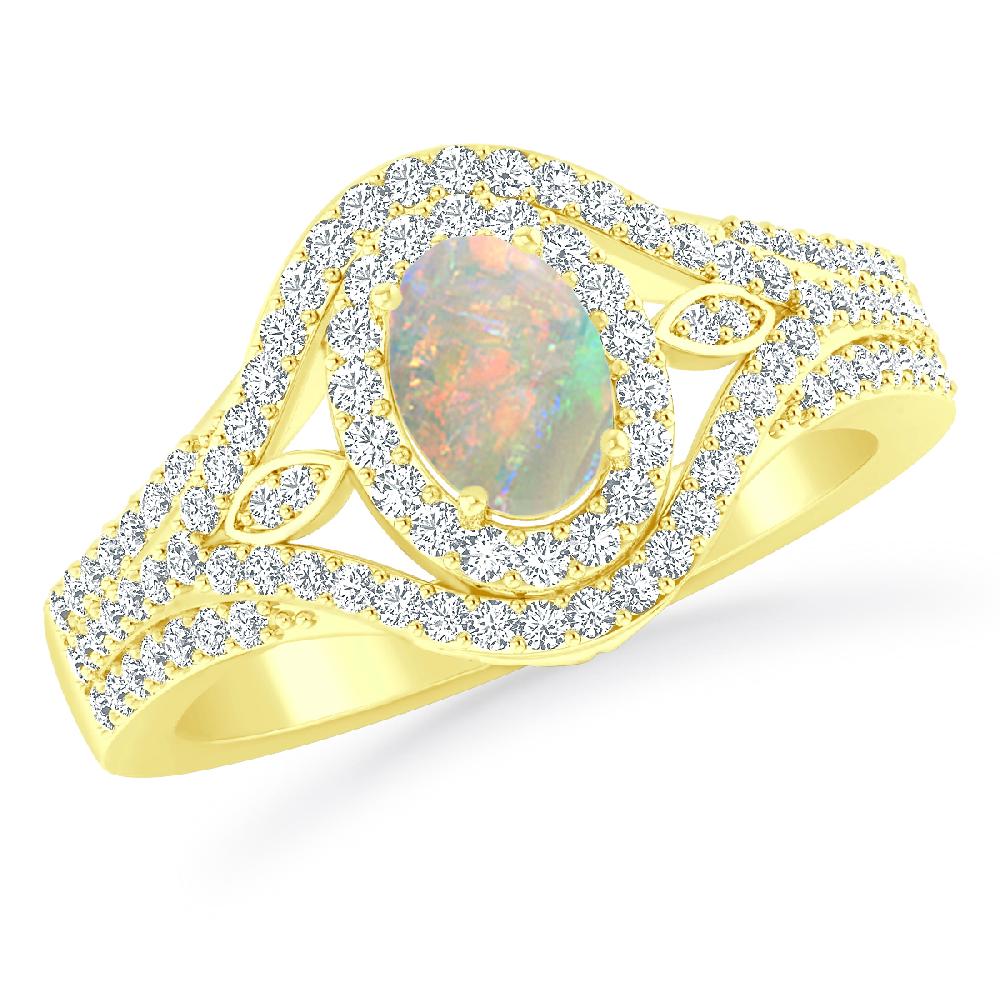 Yellow Gold - Opal