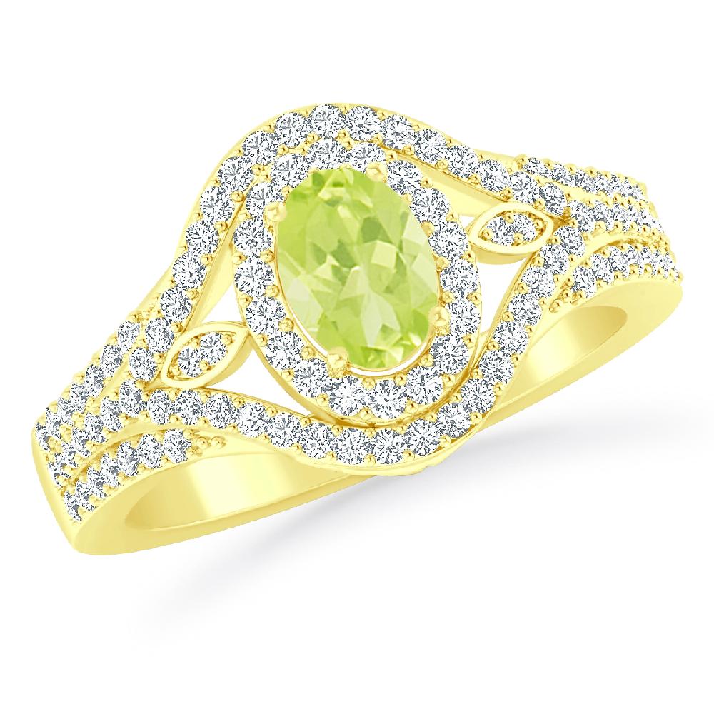 Yellow Gold - Peridot