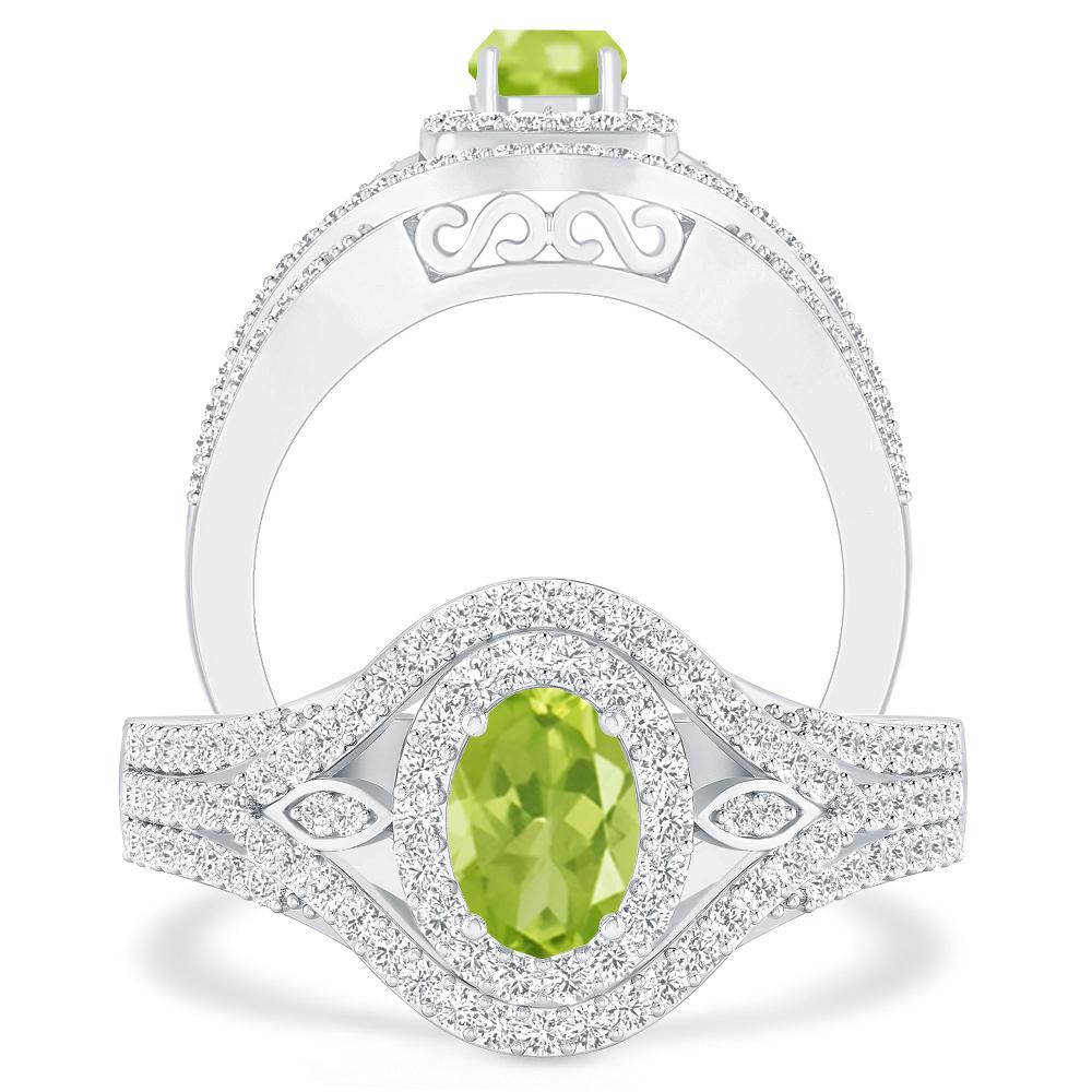 White Gold - Peridot