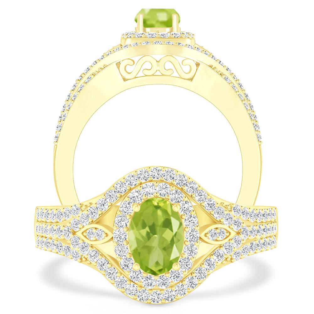 Yellow Gold - Peridot