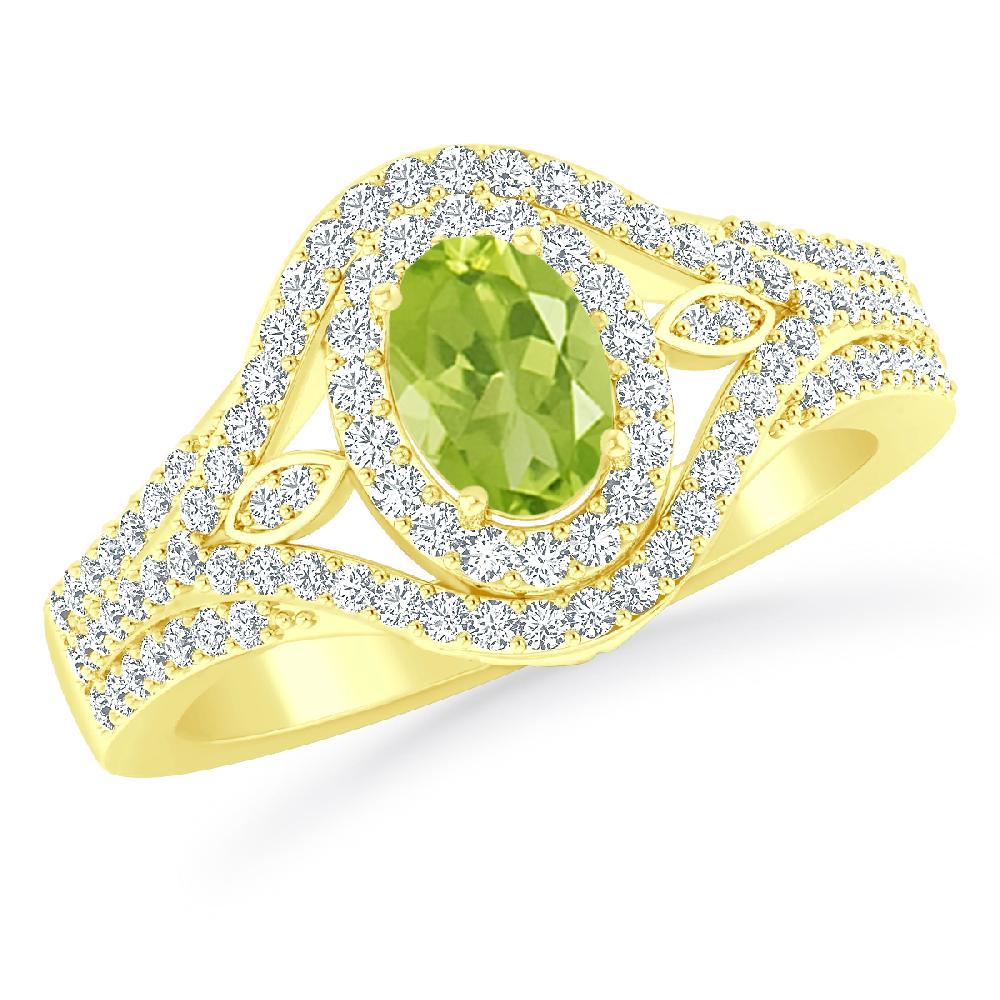 Yellow Gold - Peridot