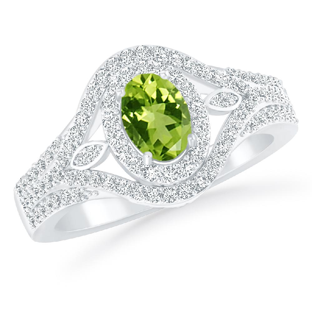 White Gold - Peridot