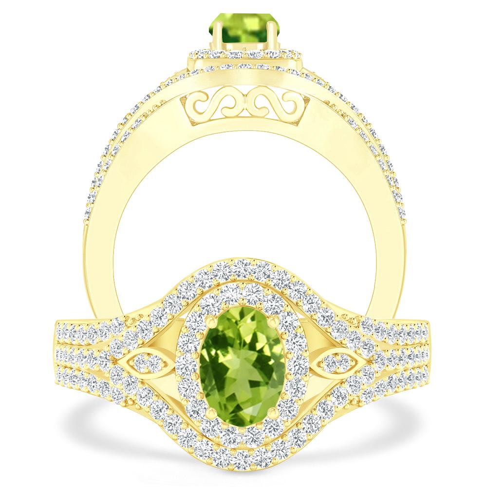 Yellow Gold - Peridot
