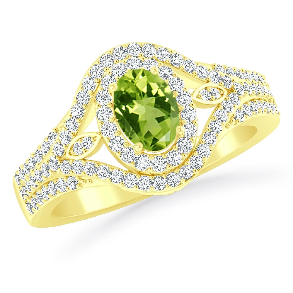 Yellow Gold - Peridot
