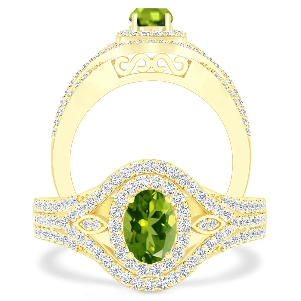Yellow Gold - Peridot
