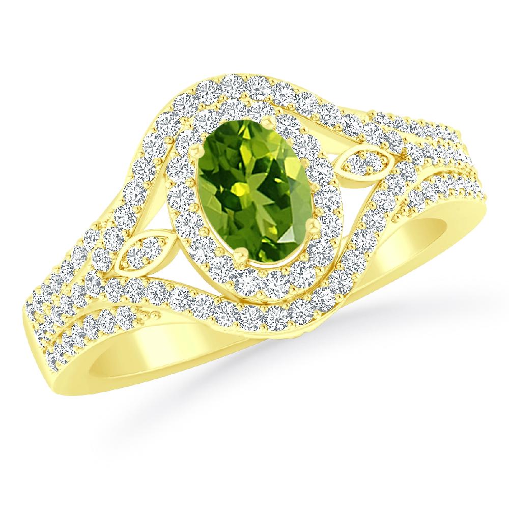 Yellow Gold - Peridot