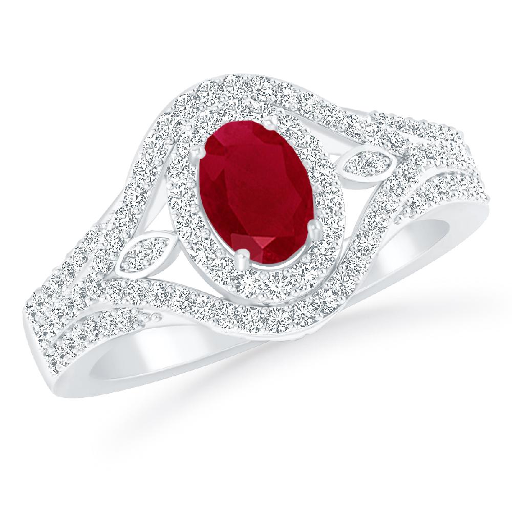 White Gold - Ruby