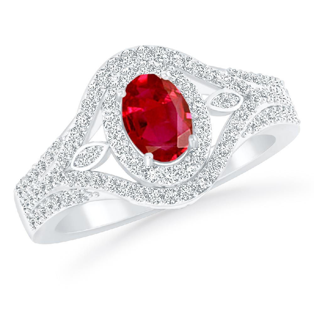 White Gold - Ruby