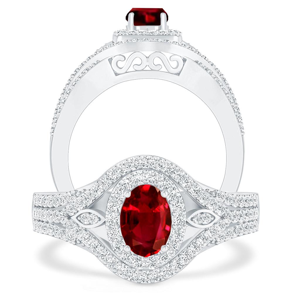 White Gold - Ruby