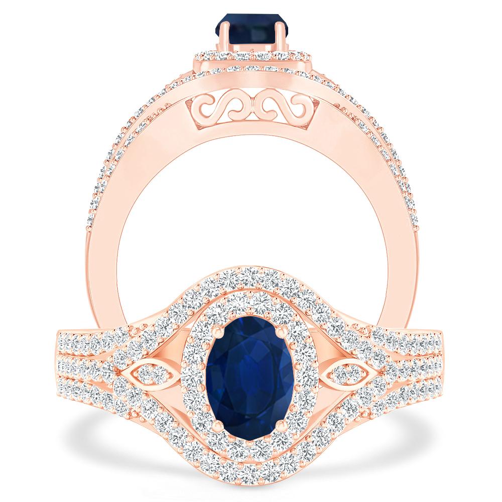 Rose Gold - Sapphire