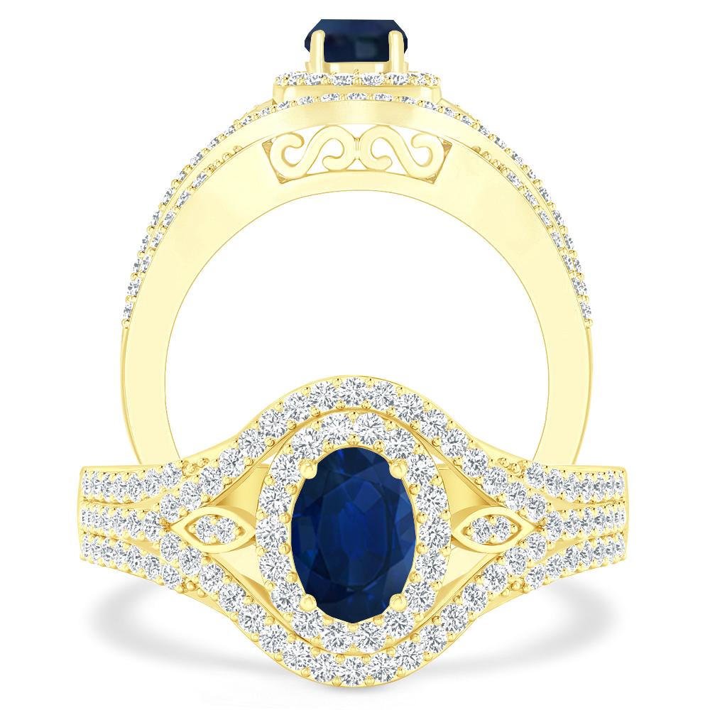 Yellow Gold - Sapphire