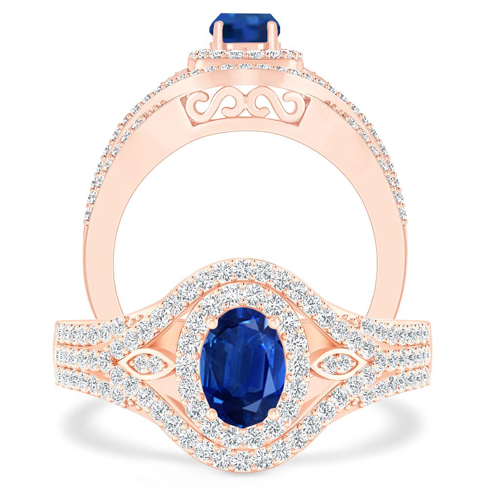Rose Gold - Sapphire
