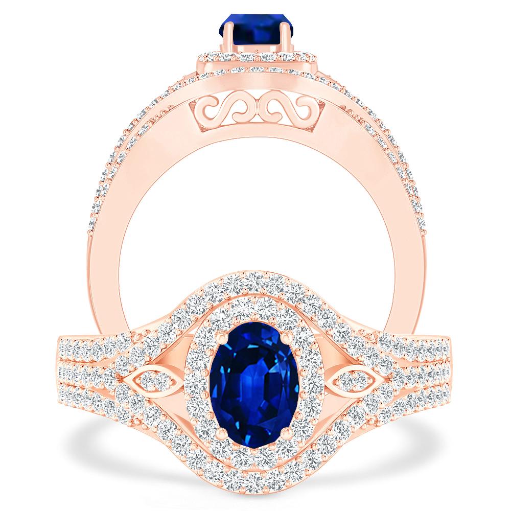 Rose Gold - Sapphire