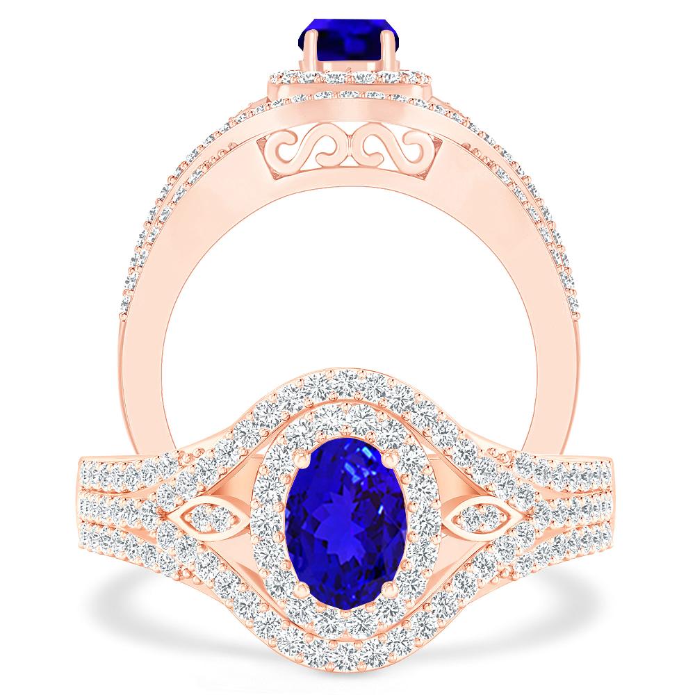 Rose Gold - Tanzanite
