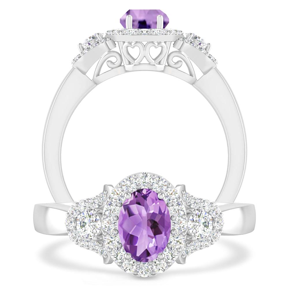 White Gold - Amethyst