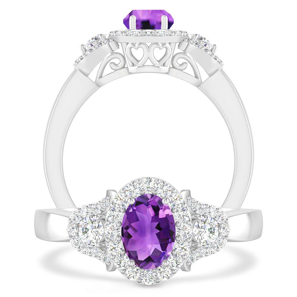 White Gold - Amethyst