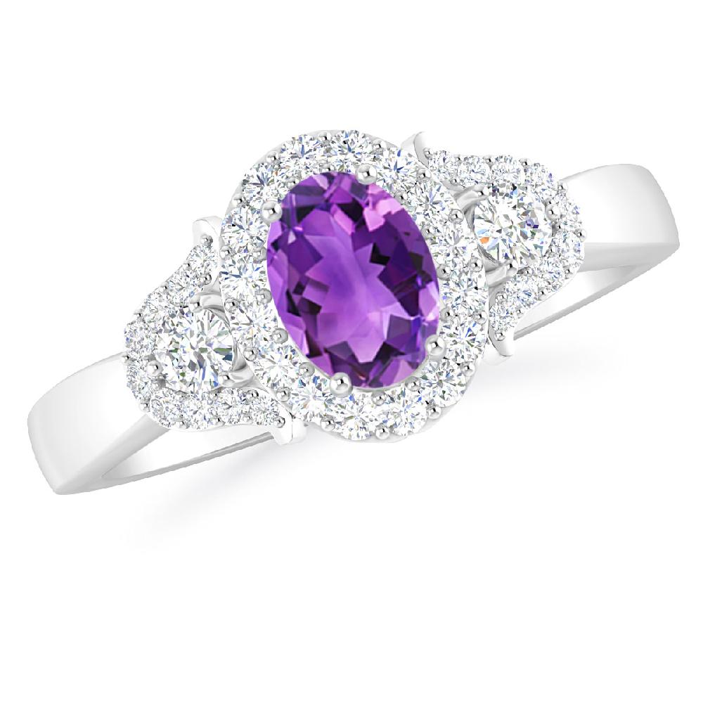 White Gold - Amethyst