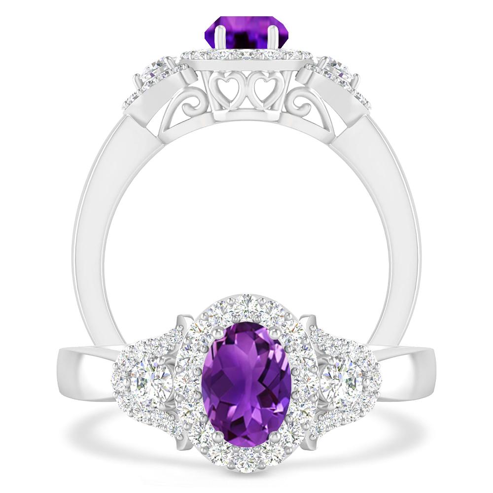 White Gold - Amethyst