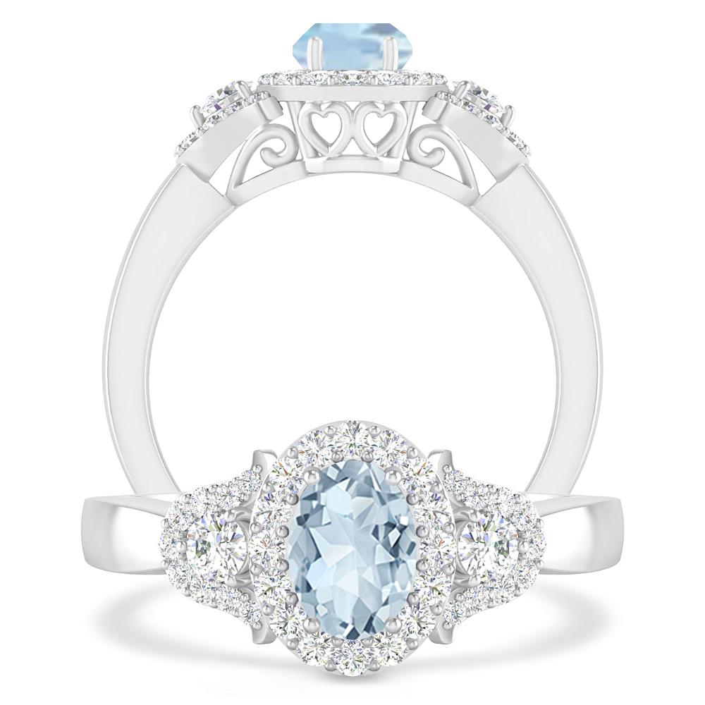 White Gold - Aquamarine