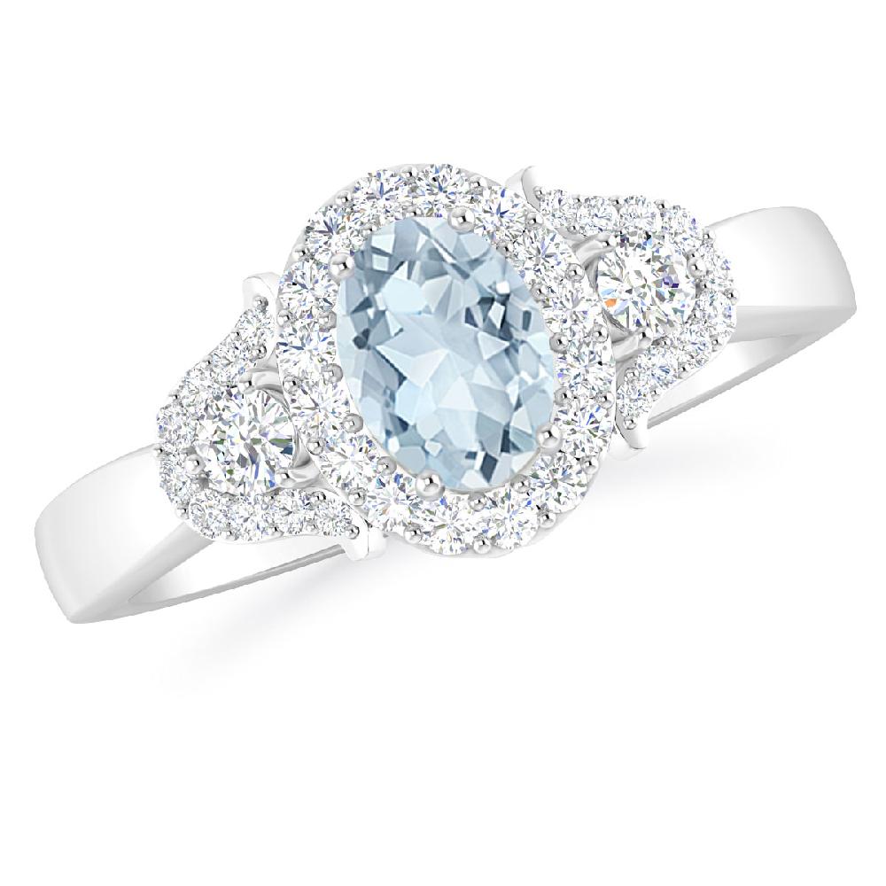 White Gold - Aquamarine