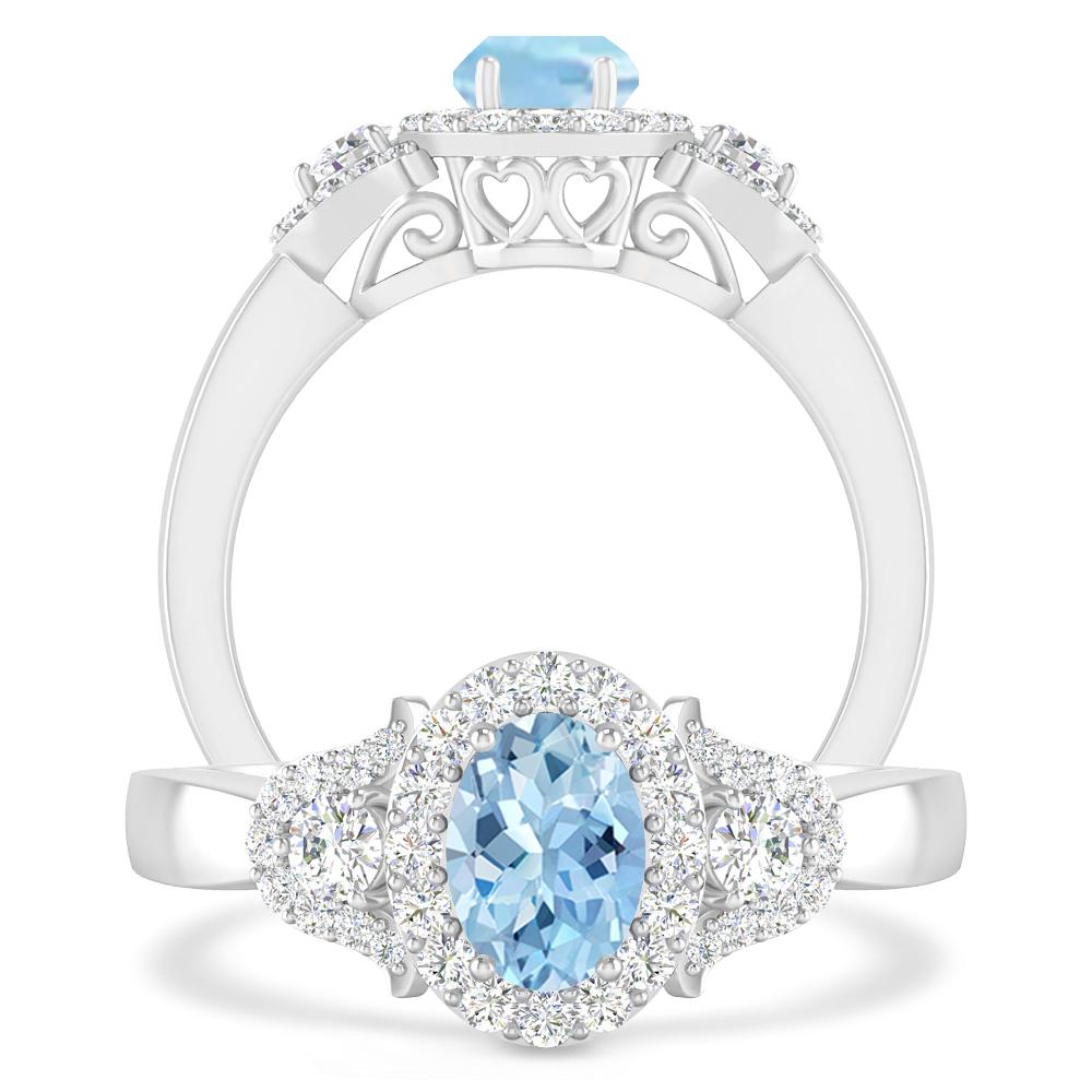 White Gold - Aquamarine