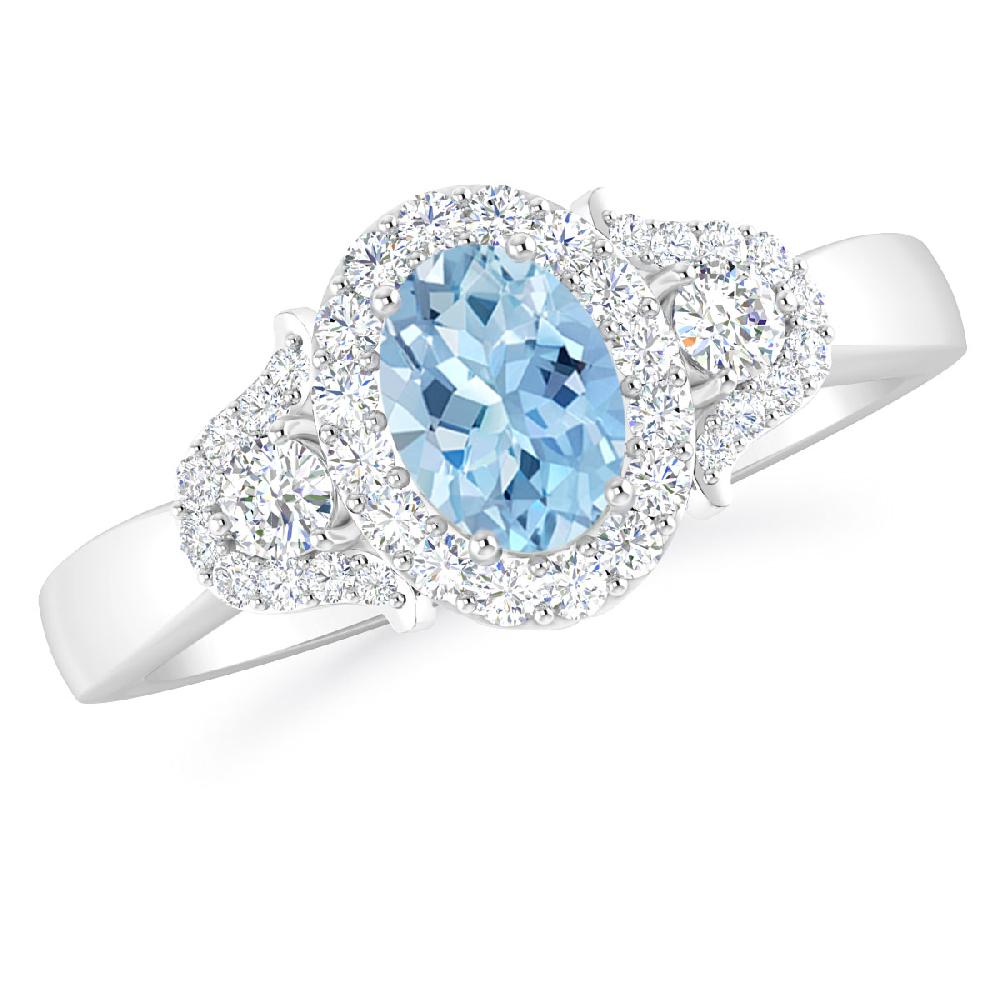 White Gold - Aquamarine