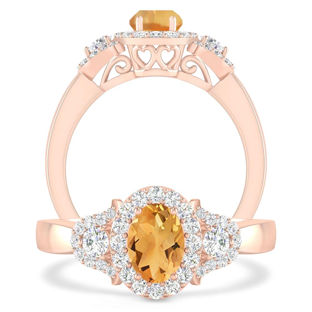 Rose Gold - Citrine