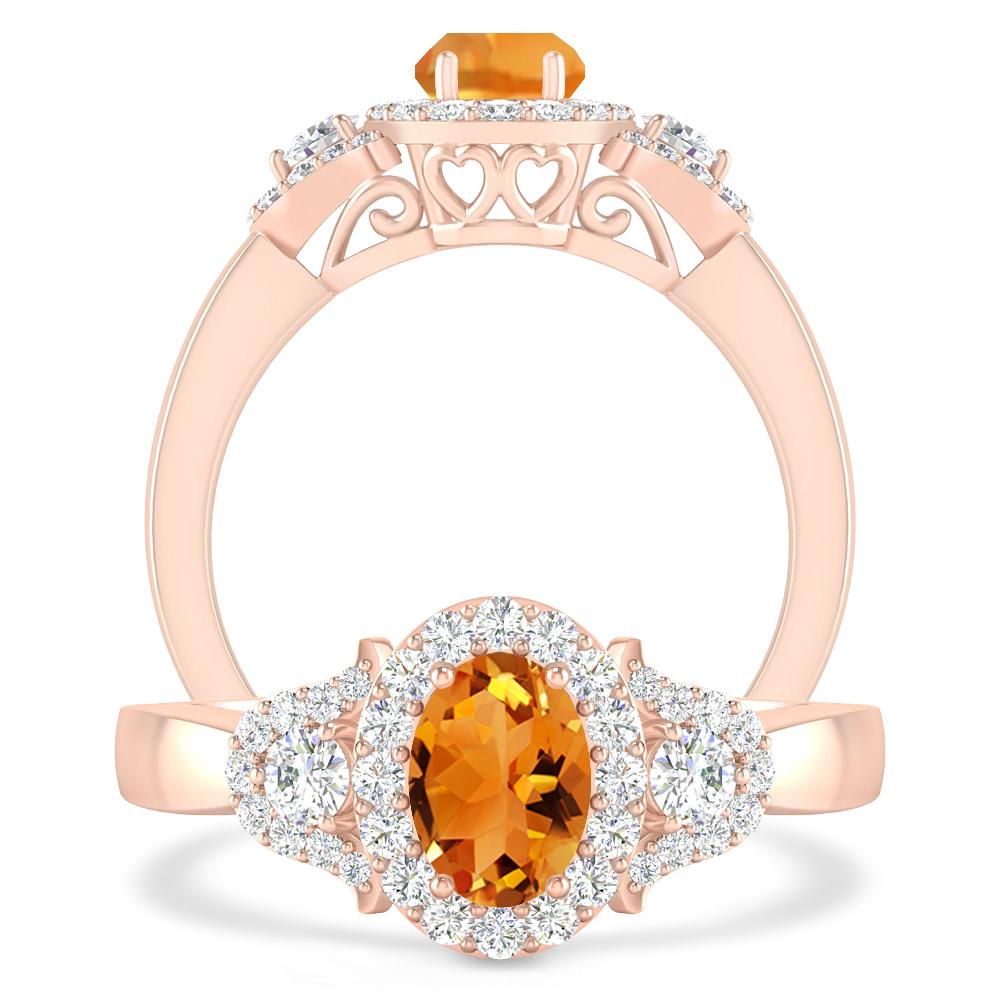 Rose Gold - Citrine