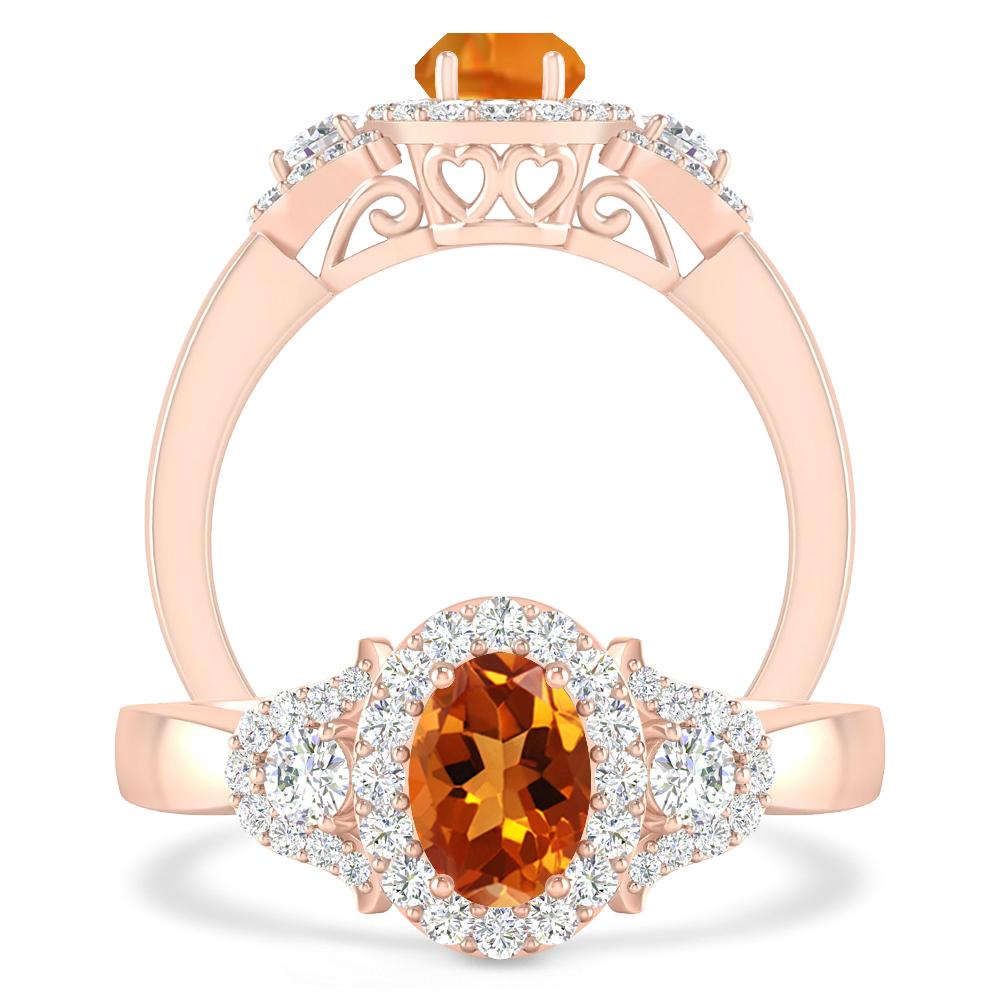 Rose Gold - Citrine