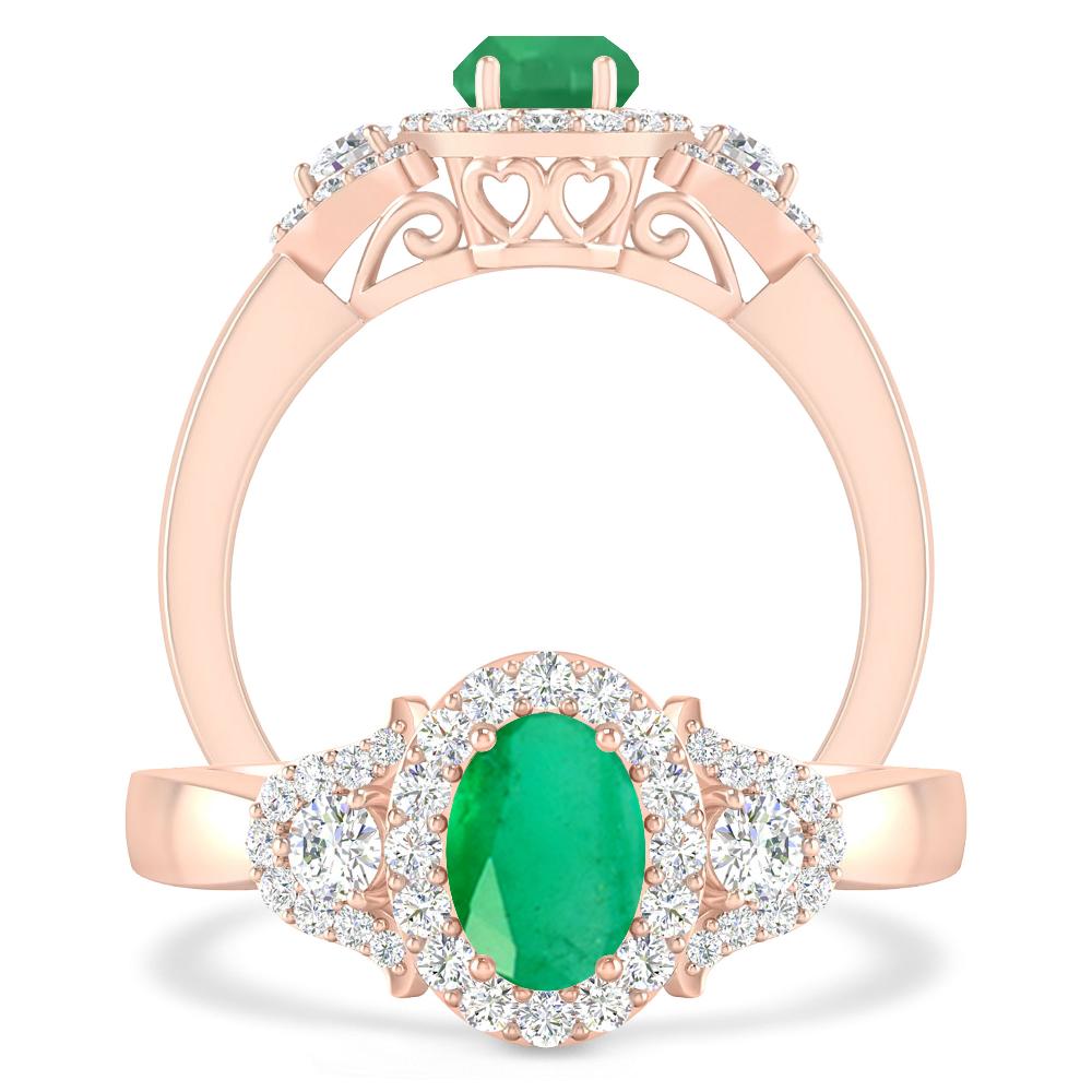 Rose Gold - Emerald