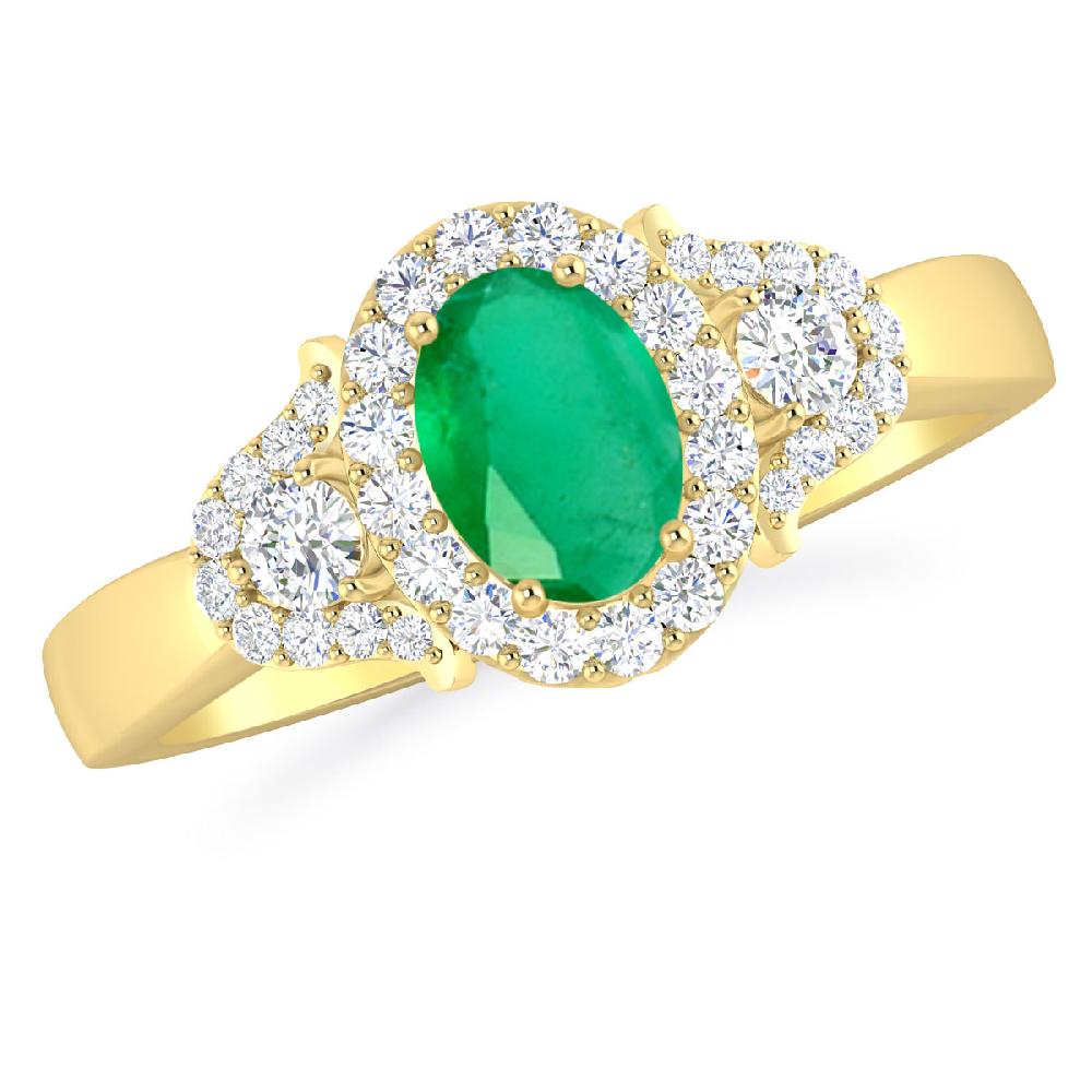 Yellow Gold - Emerald