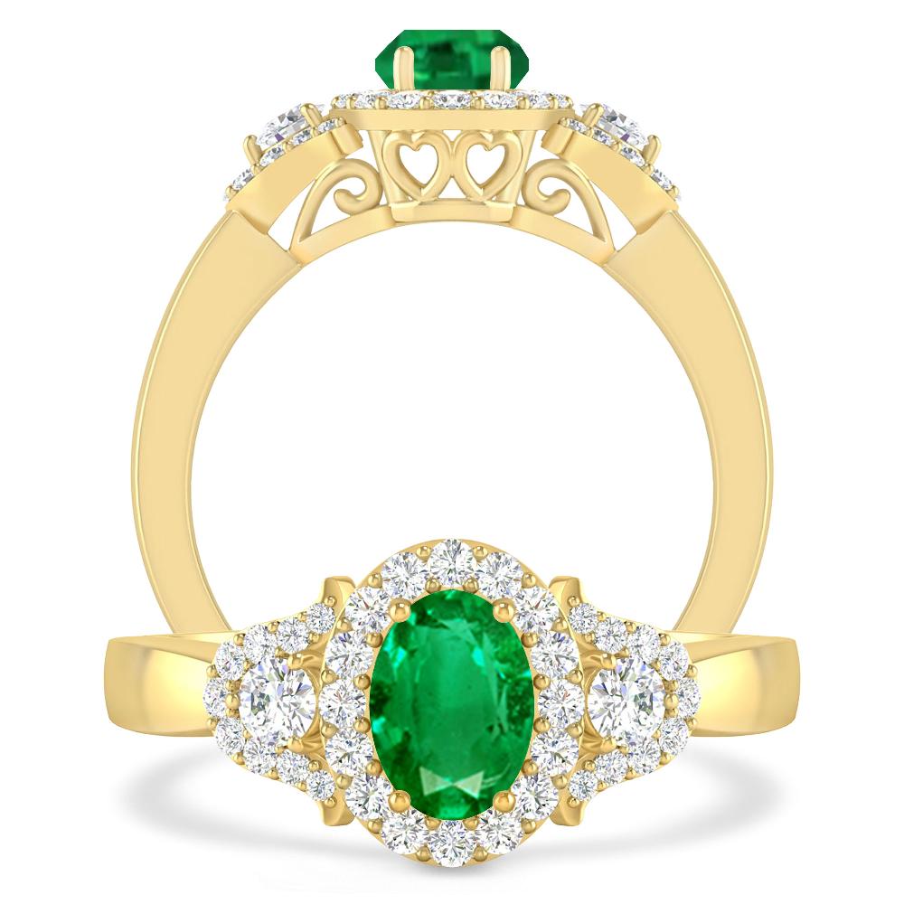 Yellow Gold - Emerald