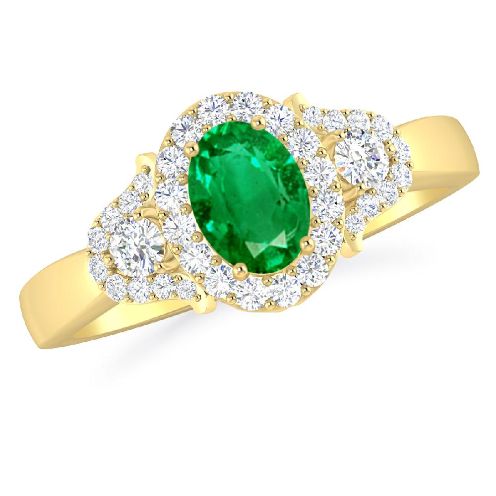 Yellow Gold - Emerald