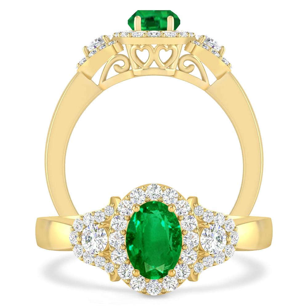 Yellow Gold - Emerald