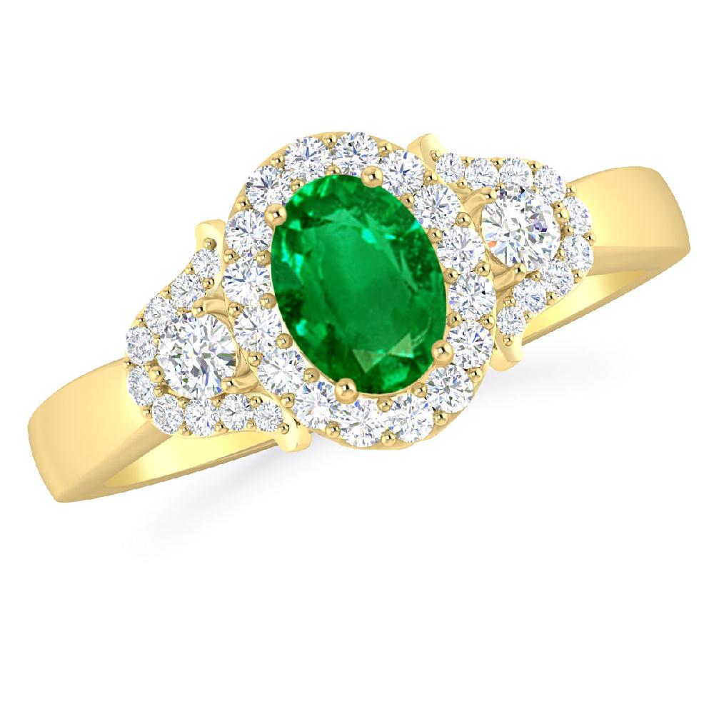 Yellow Gold - Emerald